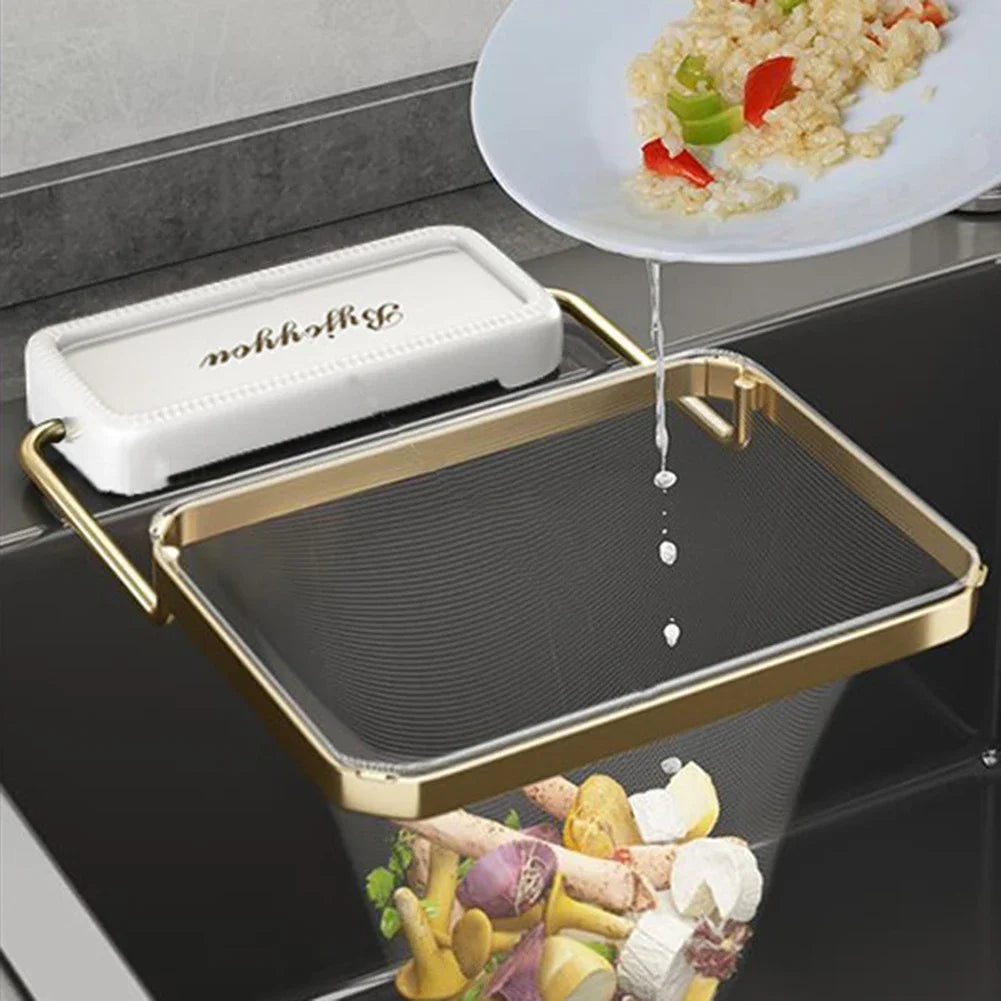 Mounted Kitchen Drain Filter With Collapsible Basket
